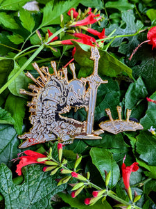 V2 Pierced Knight Enamel PIn