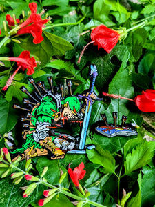V2 Pierced Knight Enamel PIn