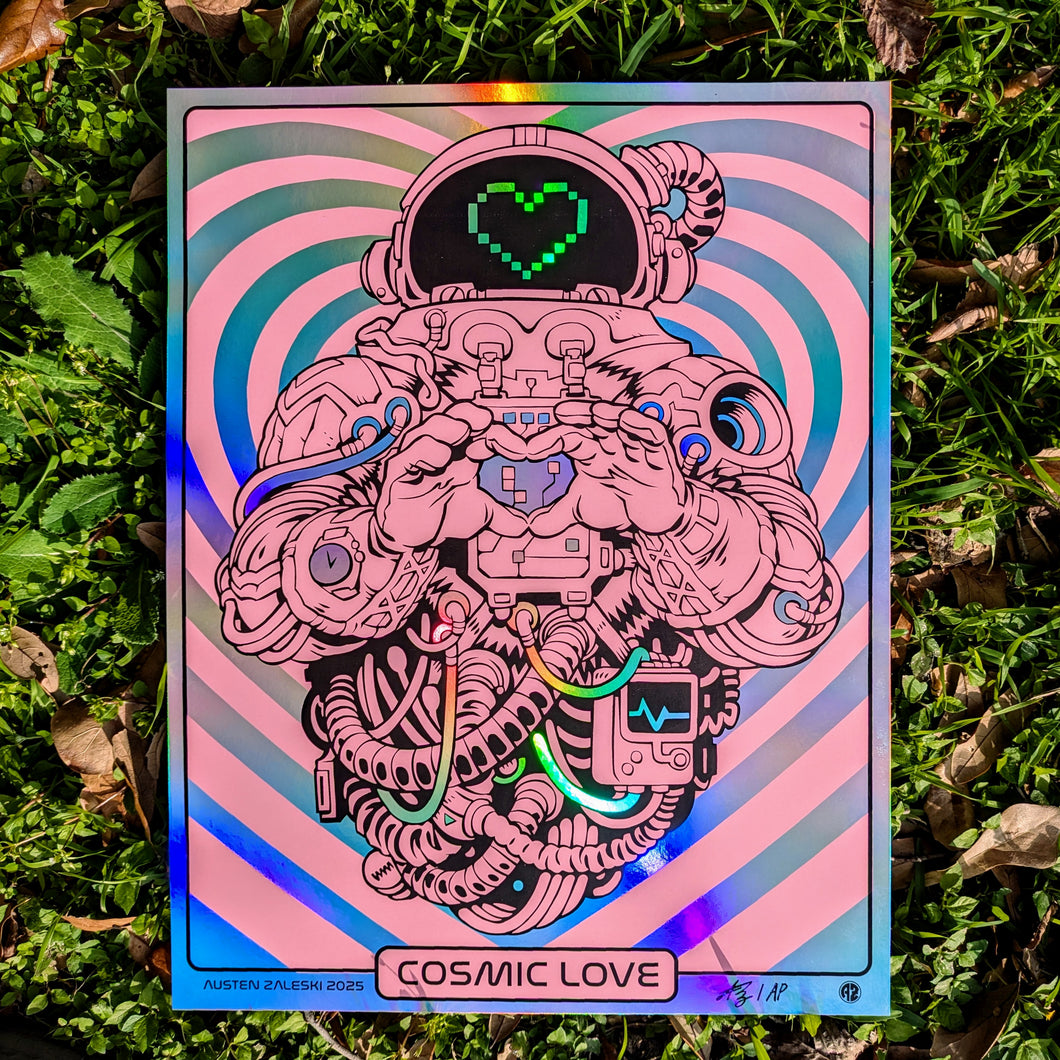 Cosmic Love Valentines Screen Print