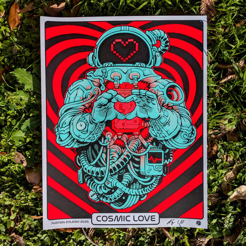 Cosmic Love Valentines Screen Print