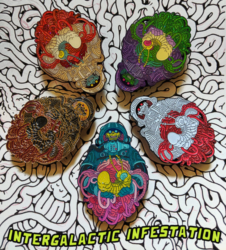 Intergalactic Infestation Enamel Pin