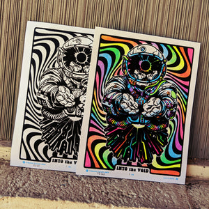 Into the Void - mini flocked prints